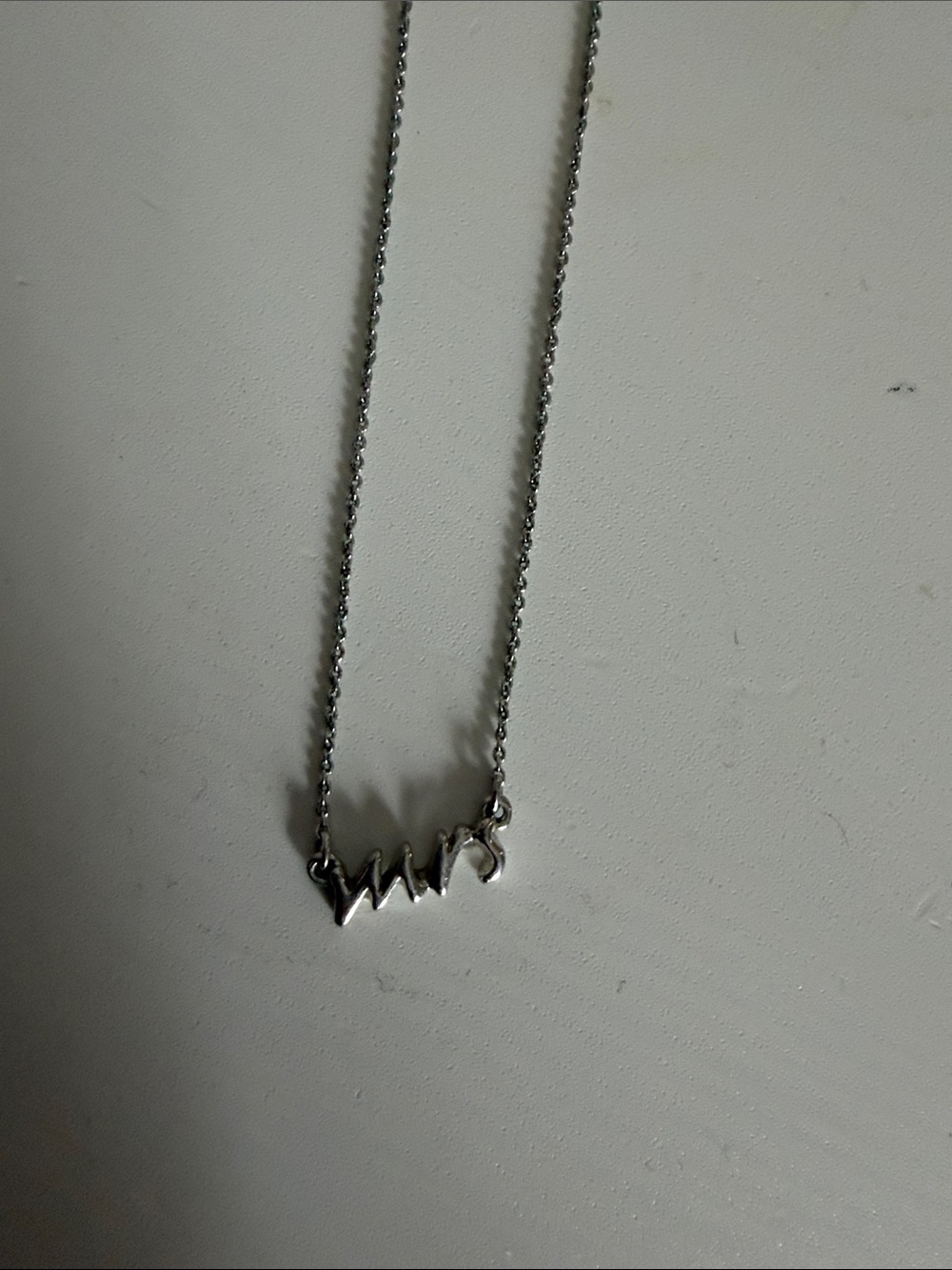 Kate Spade Silver Mrs. Pendant